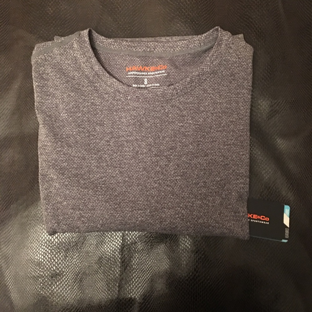 Hawke and Co Gray  Men's Workout Shirt Size Small